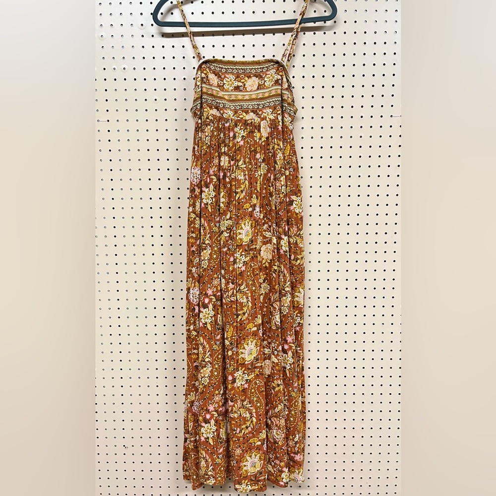 American Eagle Outfitters Floral Brown Maxi Dress